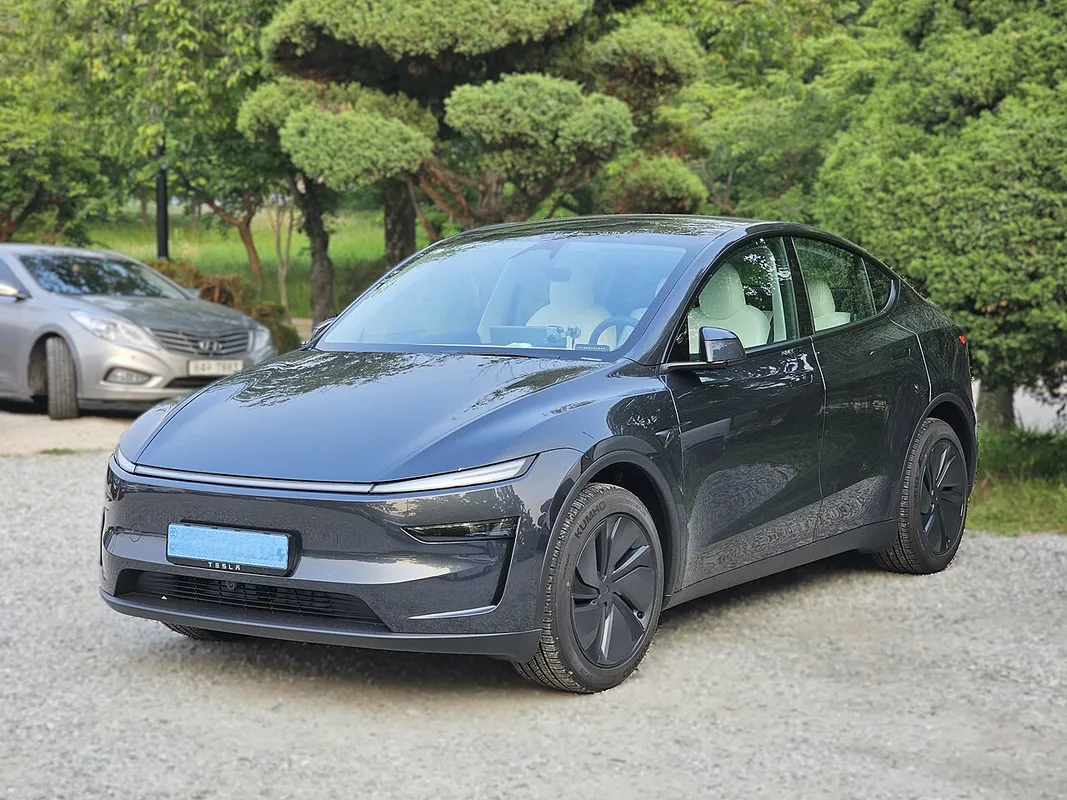 Stealth Grey Tesla Model Y Juniper Electric SUV