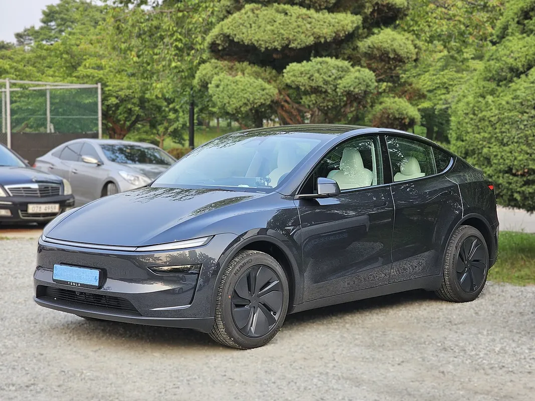Stealth Grey Tesla Model Y Juniper Electric SUV